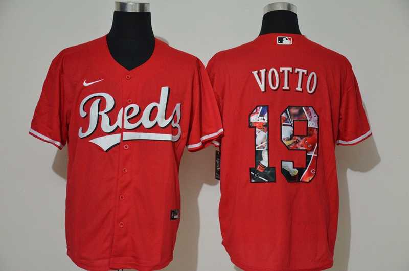 Reds 19 Joey Votto Red Nike Cool Base Player Jersey,We sell and wholesale Reds 19 Joey Votto Red Nike Cool Base Player Jersey on line form chian!